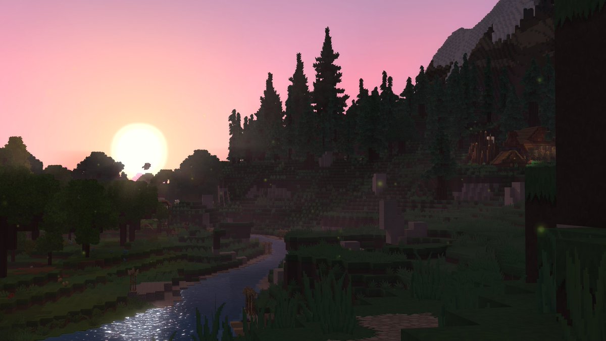 Hytale's tweet image. The transition from temperate lowlands to wintry north is gentle at first, but harsher climes await… 🌳🌲 #Hytale