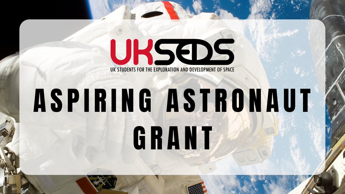 UKSEDS's tweet photo. UKSEDS is excited to announce that we are offering a number of grants to cover the cost of the medical examination that is a requirement for the ESA Astronaut and Parastronaut Selection Programme application! Find out more and apply here: https://t.co/ULR1HoEeDA https://t.co/OboJJWZfuo