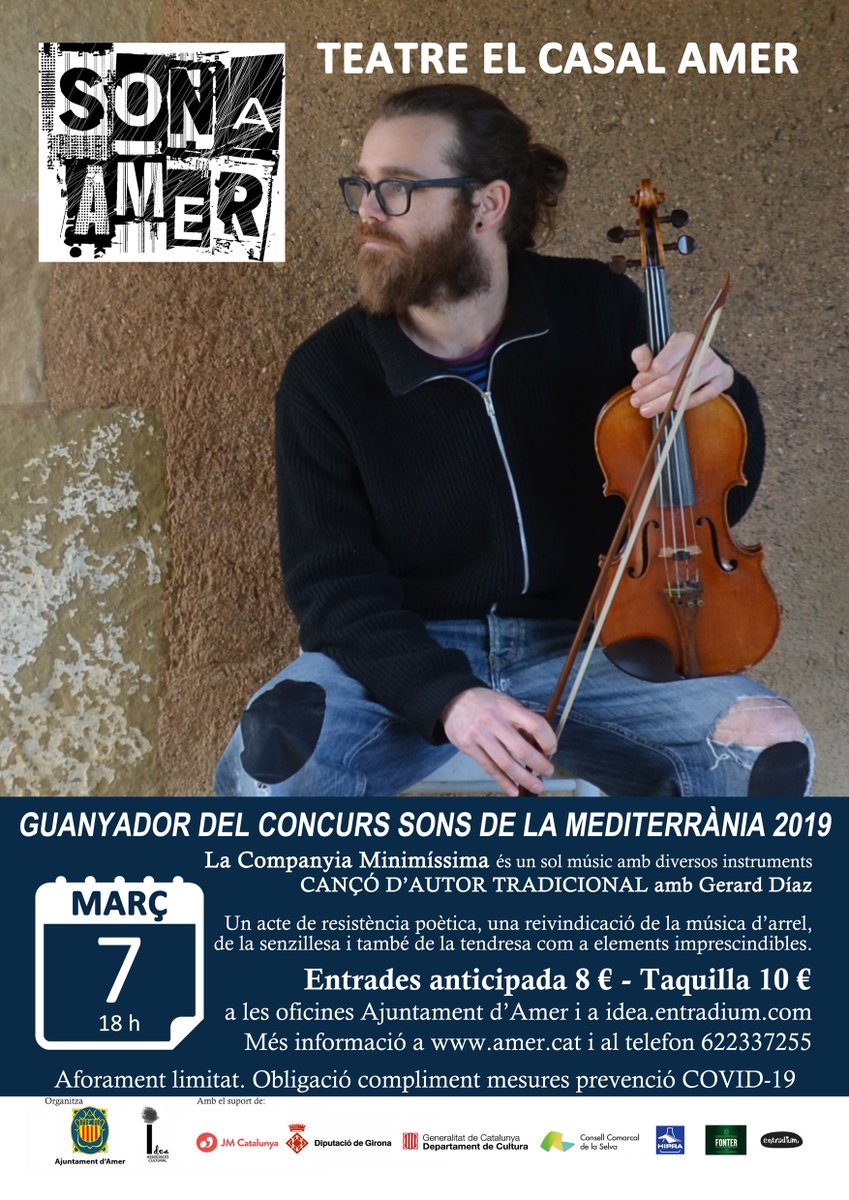 musictecaris's tweet photo. Ampli [blog]: @nuggetsfromsils entrevista #GerardDíaz de la #CompanyiaMINIMíssima, que toca aquest diumenge al #SonaAmer @idea_gc @AmerLectura https://t.co/Ve0u07K71B https://t.co/tqVEIBuXSU