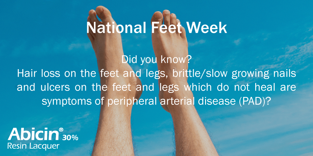 AbicinNail's tweet photo. In PAD fatty deposits build-up in the arteries restricting blood supply to the leg muscles. Some symptoms may be mistaken for other conditions, however, podiatrists are clinically effective in improving early diagnosis &amp; ensuring appropriate treatment of PAD. #NationalFeetWeek https://t.co/LRTwGBsFPh