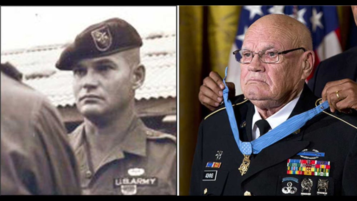 1730 March 11, 1966

Sgt. Bennie Adkins uses his sawed-off shotgun as an antenna, rigging a damaged radio to make contact with support planes. 

#BattleofAShauRealTime