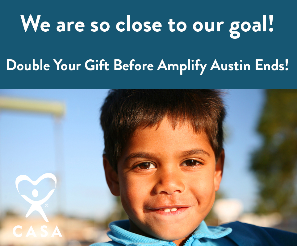 CASATravis's tweet photo. Wow! Our community stepped up for children & we’re about $12k away from our $60,000 Amplify Austin goal! Help get us across the finish line today before 6 PM! Your gift will be doubled by a generous family foundation match. https://t.co/Rip9dfIPMT #CASAShowsUp #ILiveHereIGiveHere https://t.co/BR9Xd0Hunn
