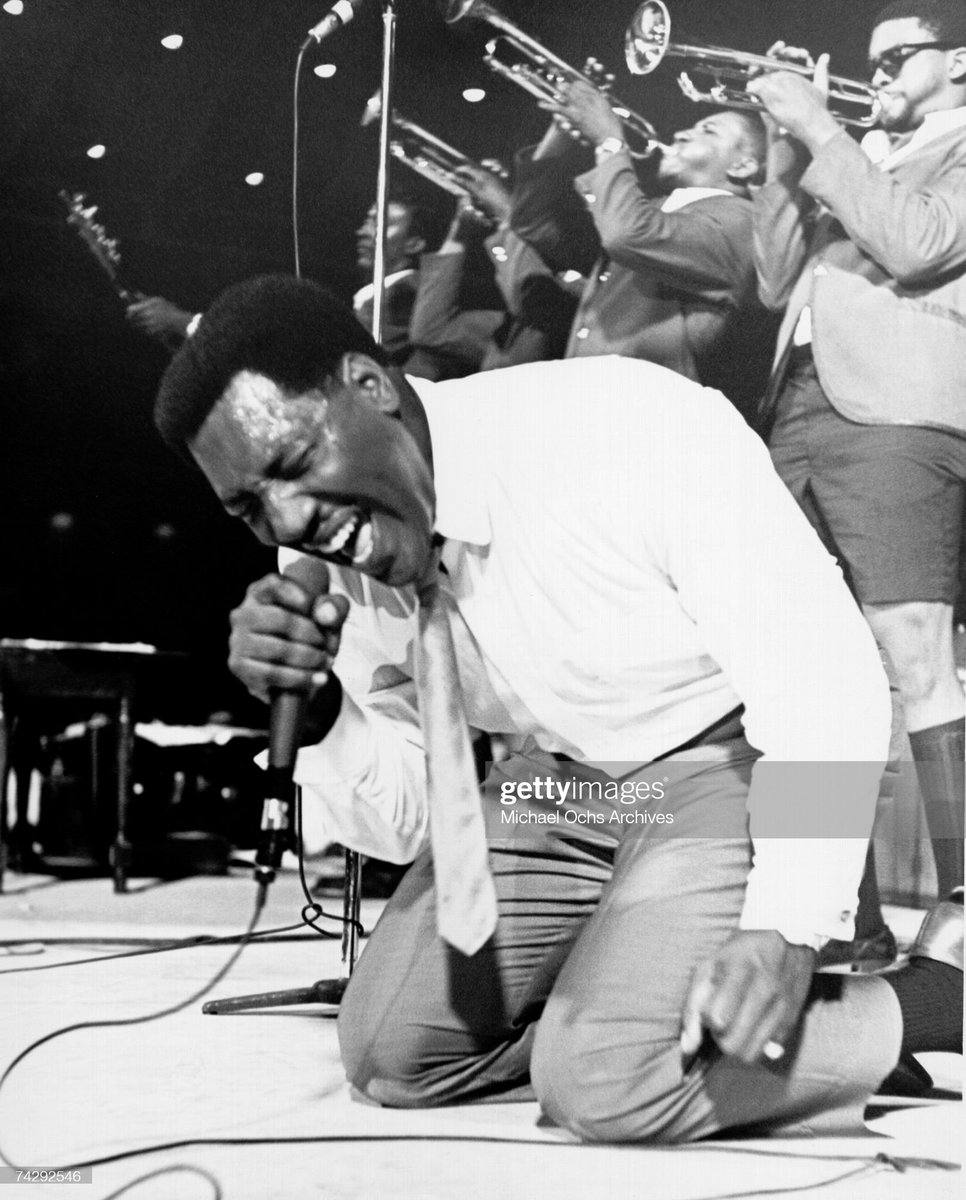 The Art of Book Covers .Otis Redding onstage with his horn section behind him, 1967. Photo Michael Ochs Archives.Used by  @Detroit67Book on 'Memphis 68: The Tragedy of Southern Soul'