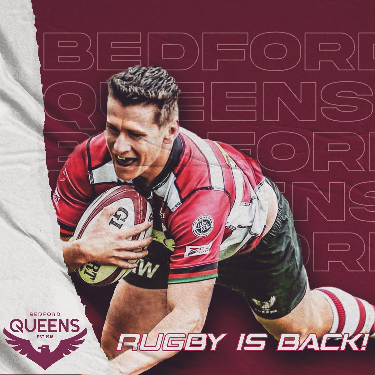 BedfordQueens's tweet photo. We are provisionally planning a return to rugby following the news that outdoor sports will likely be back! 
Bedford Athletic Rugby Club March 31st 7PM start. As per our sessions before lockdown these will be a bit of fun to get everyone back into it. New players of any ability https://t.co/1lNq91E43O