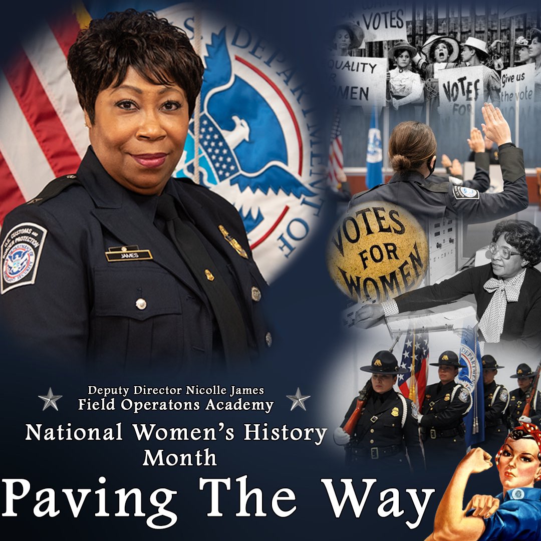 National Women’s History Month is a celebration of women’s contributions to history, culture and society.  We would like to spotlight and introduce our new Deputy Director, Nicolle J. James. Deputy Director James continues to pave the way for all women in <a href="/CBP/">CBP</a>.
