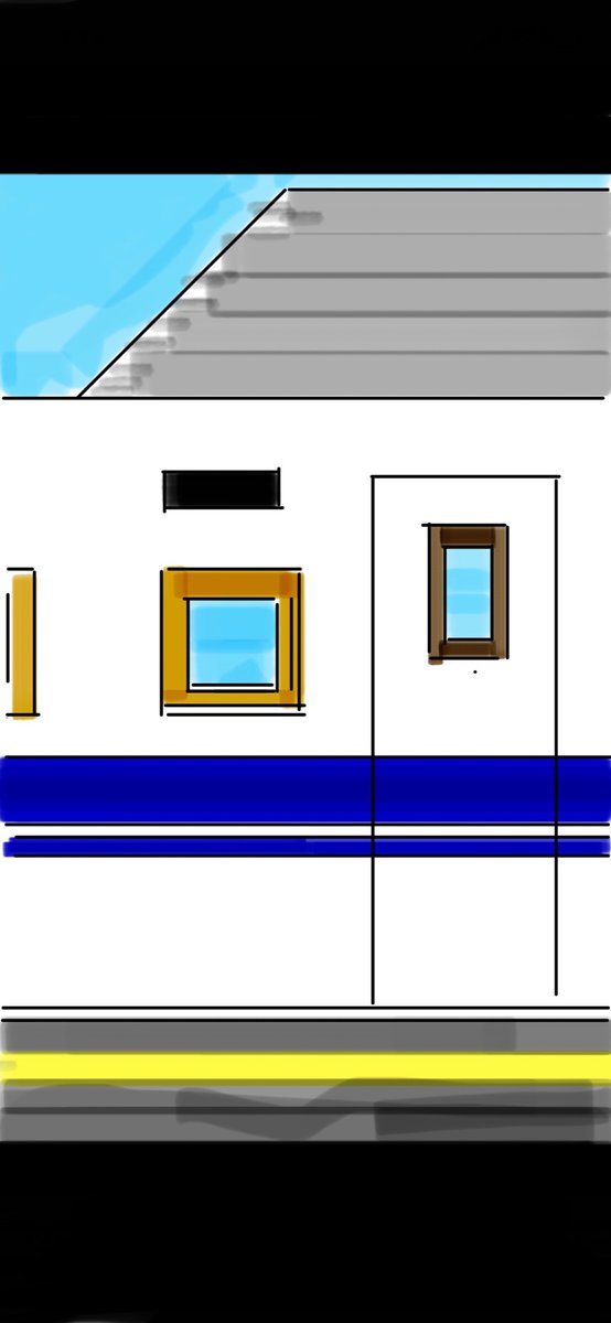よくわからないアカウント 鉄道イラスト のぞみのよこ側のイラスト
