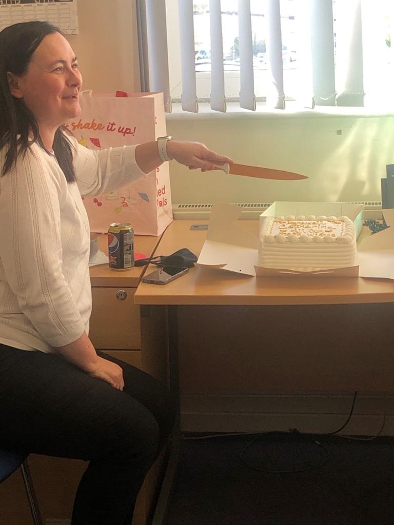 nhsaaa_cpht's tweet photo. Our team said farewell to CPA Catherine Robertson last week.  We would like to thank her very much for sharing her timeless humour and knowledge with us all.  We are going to miss you!  Lucky for us, we still get to work with you and your team @NHSaaa Safeguarding Midwifery Team https://t.co/RH8wIWt8de
