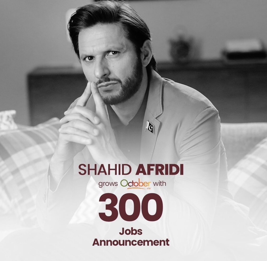 dheetafridian__'s tweet photo. Shahid Afridi grows OctoberNow with 300 Jobs announcement. These 300 positions means 300 families will be able to have a better quality of life. So work with him, support and promote this campaign by downloading this app.
#AfridiKiNayiTeam
#OctoberNow
@SAfridiOfficial 🙏 https://t.co/DxmcjbBtvp