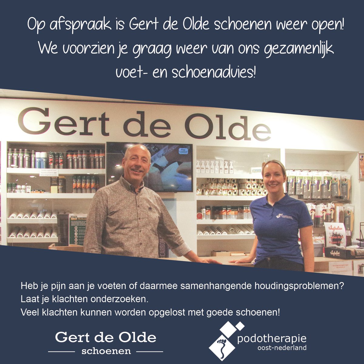 versterking magnifiek herhaling PodothOostNederland on Twitter: "Je bent welkom op onze locatie in de  winkel van Gert de Olde Schoenen aan de Bornsestraat 67 in Almelo. Maak een  afspraak via 0546 745737 of via almelo@podotherapie.org #