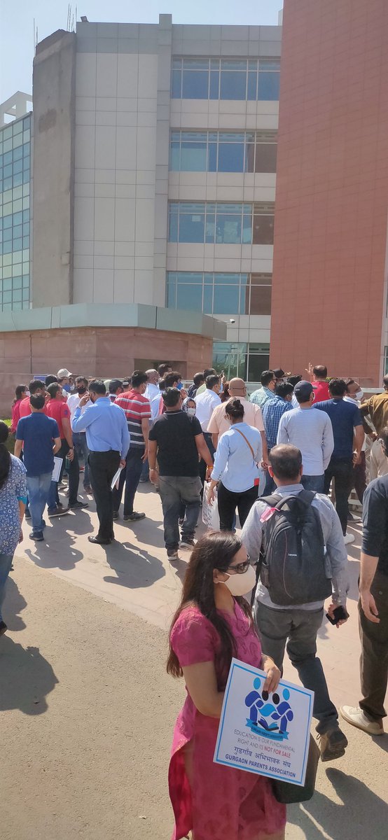 Today it was evident that Schools have no sympathy for Parents!
Nor they care for the well being of children!
All they care about is Money!
Money!
<a href="/EduMinOfIndia/">Ministry of Education</a>