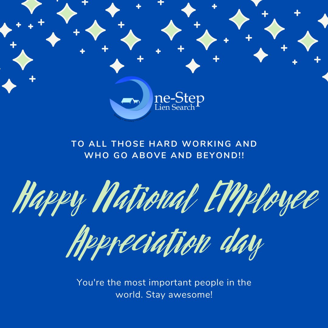 OneStepLienFL's tweet image. #employeeappreciation #employeeengagement #employee #employeespotlight #employeeexperience #employeerecognition #companyculture #teamwork #employeeretention #thankyou #work #leadership #employeeappreciationday #employeemotivation #hardwork #team #employeeperks #workplaceculture