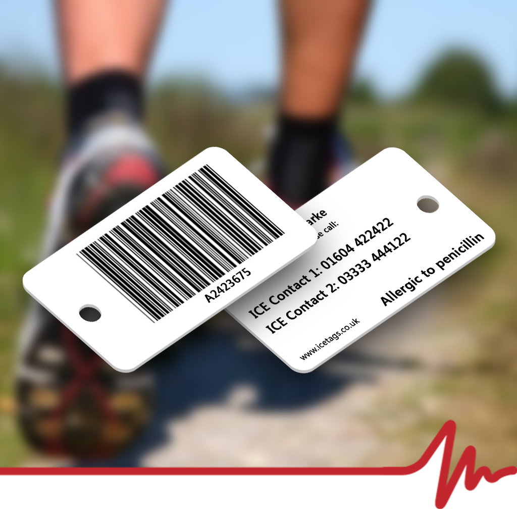 ICEtags's tweet photo. Tired of using paper barcodes when going for a run? At #ICEtags we specialise in providing long lasting runner barcode tags that ensure your contact details are available when out on a run. Why not feel safe whilst running with our reliable ICEtags?

#running #jogging https://t.co/2FE1d5zC21