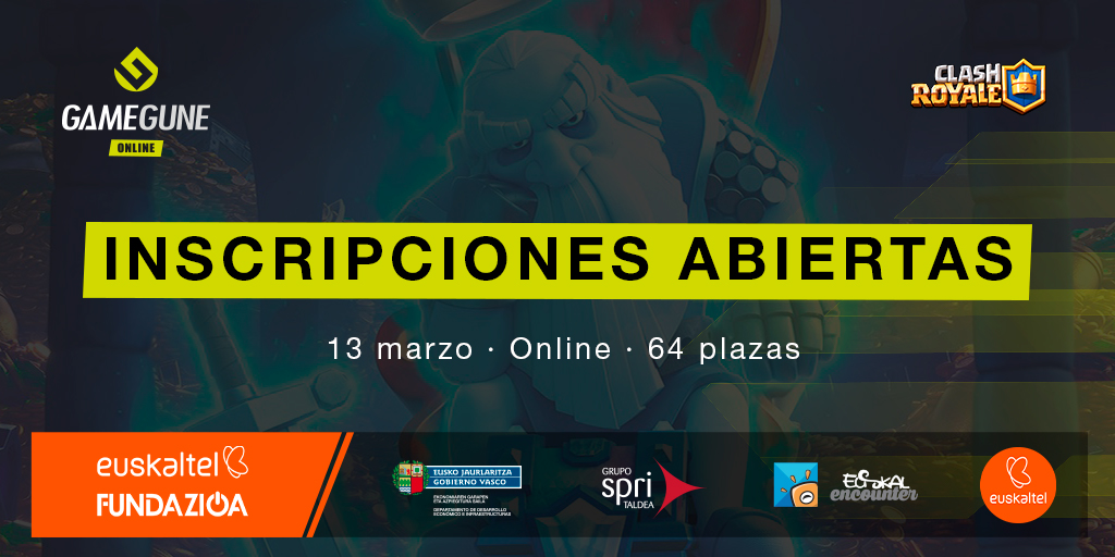 🔥¡ESTO ARRANCA!

¡Ya tenemos abierta la inscripción para el primer torneo de este año, el de <a href="/ClashRoyaleES/">Clash Royale ES</a> !

Será el 13 de marzo, en formato online.

Inscripciones aquí 👉bit.ly/3sTyUwg

¡Rápido que se agotan! 😎