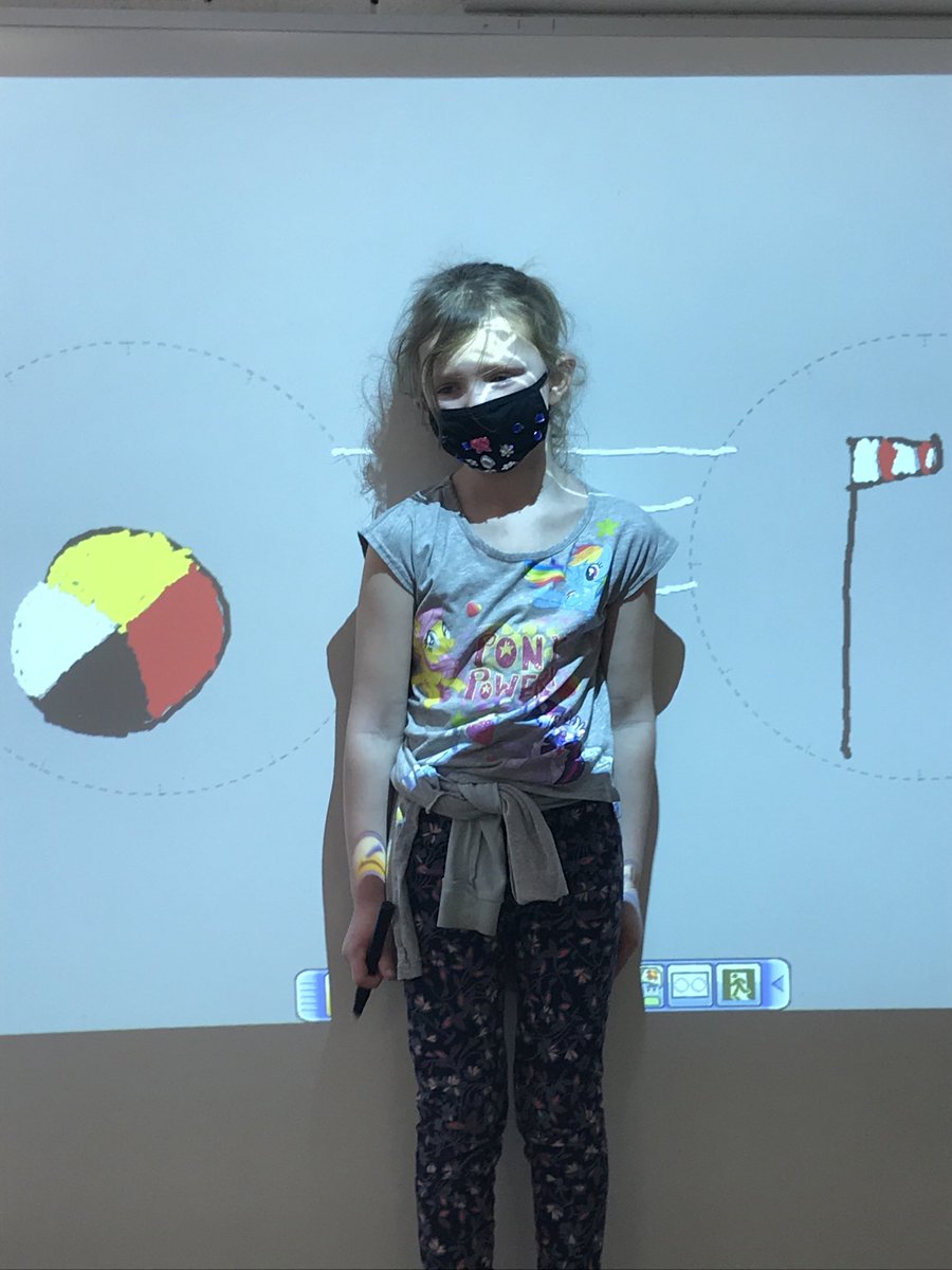 JenniferBachhub's tweet photo. Medicine wheel and the Canada flag! ⁦@MmeFerguson⁩ ⁦@FJMcDonaldOCSB⁩ https://t.co/YWEp1Z7CJf