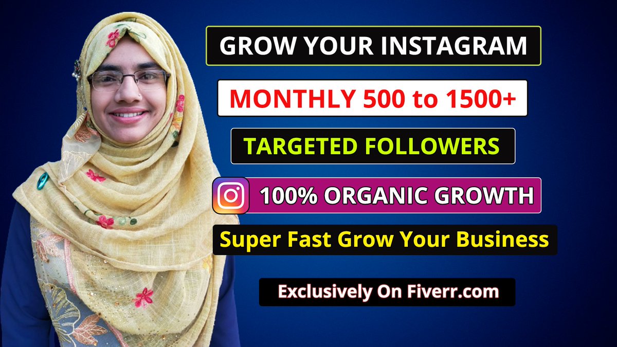 PolyFreelancer's tweet image. Hello, I'm Poly! I do Instagram marketing to grow your account's real followers.

More Info / Order Now Downwards arrow
fiverr.com/share/YeXvpR

#instagramgrowth #instagrammanager #instagrampromotion  #growmybusiness #organicgrowth #FreePC #expertMarketer #organicengagement