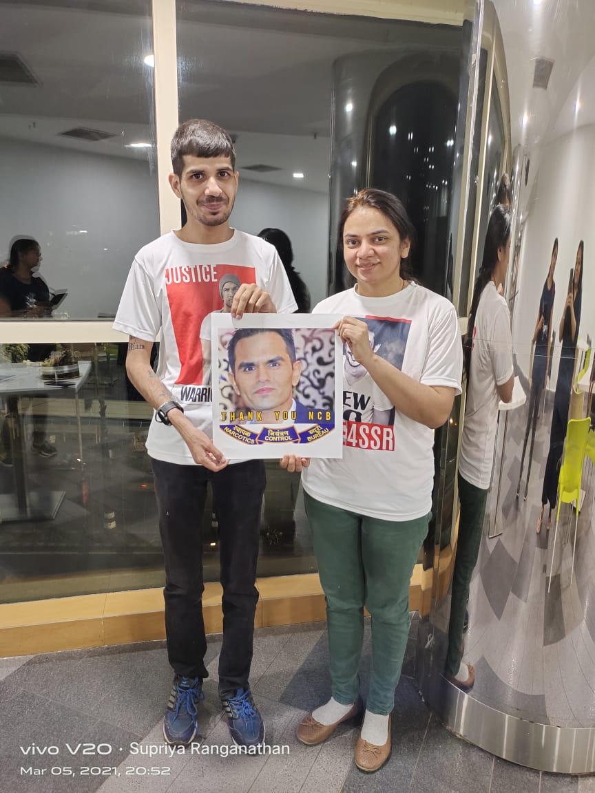 maheshninawe21's tweet photo. Team Hyderabad Thanks Team NCB Today . @ErayCr @rebel4SSR @smitaparikh2 @iujjawaltrivedi @mahua71 @SushantMH4747 @RIMARAJ @DonBosco100 @iamrohankul @ritz797 Sushant Deserves Fair Justice #HugeWin #AddictedToHope https://t.co/FzcJZz6AYu