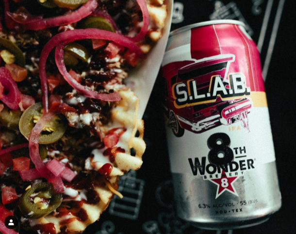 silvereagledist's tweet photo. #FeatureFriday: @8thWonderBrew's SLAB IPA is back! This single, malt Citra hopped IPA is smooth, light, bright, and only available for a limited time. Grab a 6-pack today while supplies last! #drinklocal #localcraft #texascraft #craftbeer #houstoncraft https://t.co/Bv1x55vnui