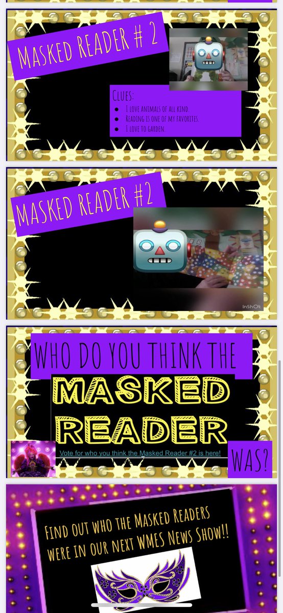 lyounggg's tweet photo. For Read Across America, Magnolia Elementary is hosting “The Masked Reader!” Think you can figure out who our Masked Readers are? Be sure to check each week for new readers. They will be revealed in our news show. #ReadAcrossAmerica @pgcps @Magnolia_PGCPS @PGCPSK5RELA https://t.co/pN2tmIfYvg