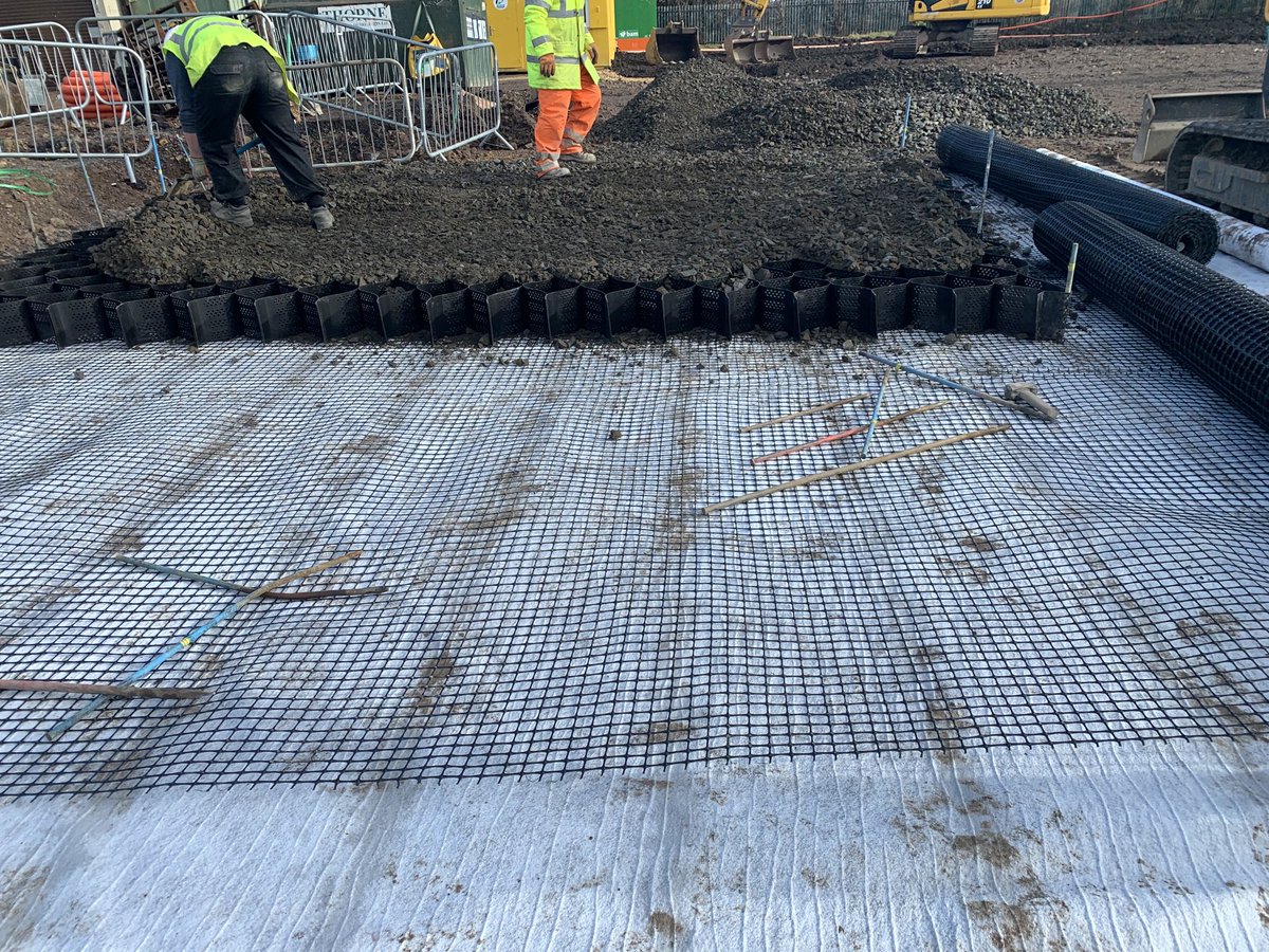 DFearnclssports's tweet photo. Great progress by the civils team this week with the stabilising layers being installed MUGA almost ready for surfacing and macadam courts well on way @CLSsport site in Northeast #qualityinstallations https://t.co/ML5sW3lkzJ