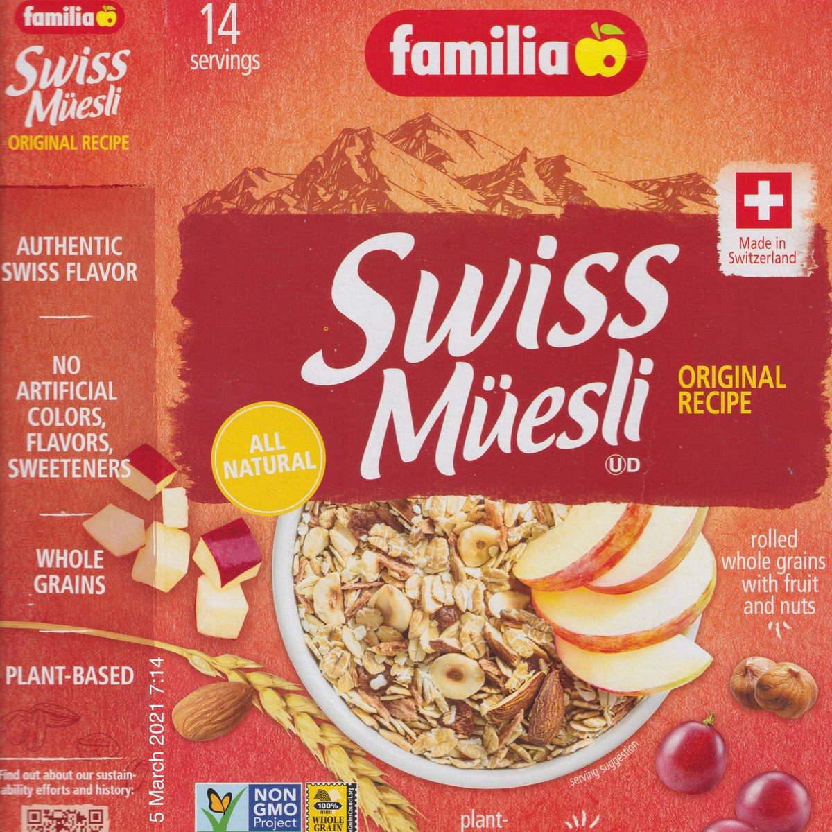 Familia Swiss Müesli MCCCXXV