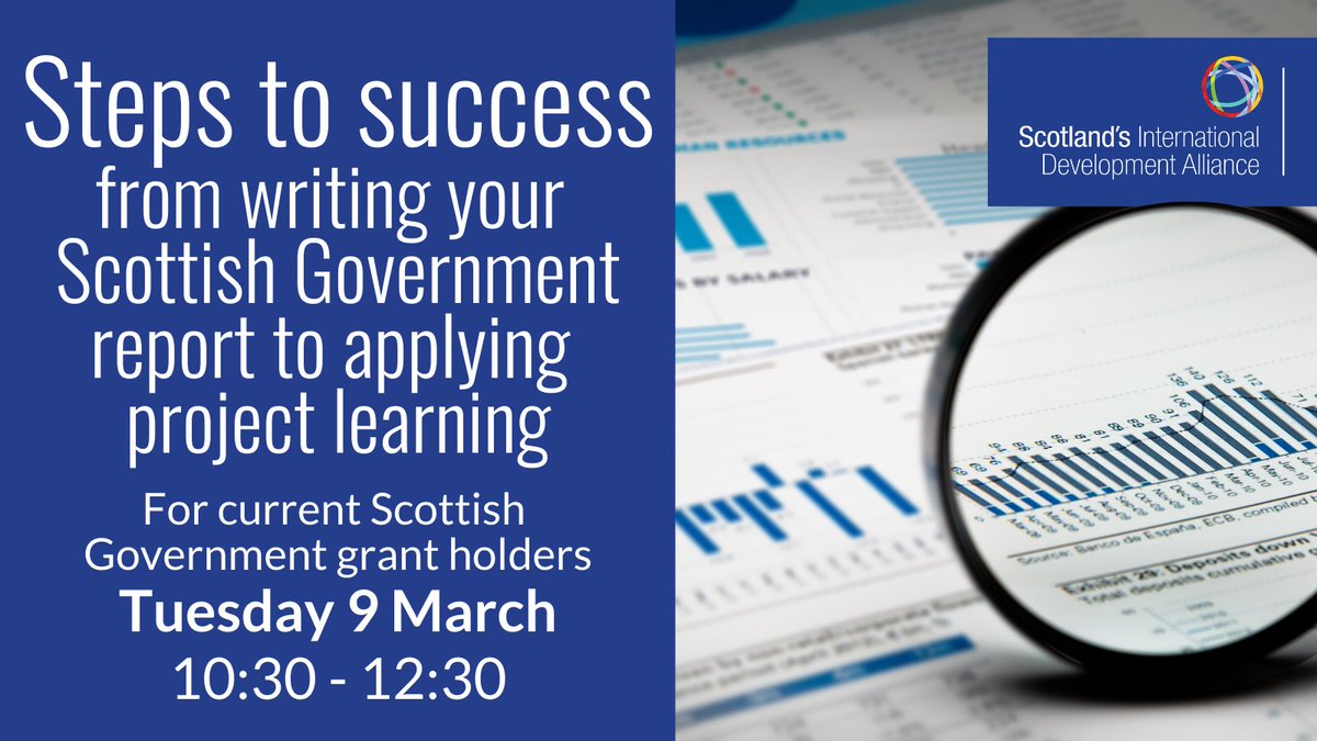 #Reporting is often a stressful and overwhelming time, especially following such a disruptive year. If you're an <a href="/ScotGovID/">ScotGovID 🏴󠁧󠁢󠁳󠁣󠁴󠁿</a> #grant holder, join Tuesday's session with <a href="/emilyballs1/">Emily Balls</a> and <a href="/HirstChrissie/">Chrissie Hirst</a> (<a href="/corrascot/">Corra Foundation</a>) to discuss #MEL and sharing project learning ow.ly/i75r50DQTVJ
