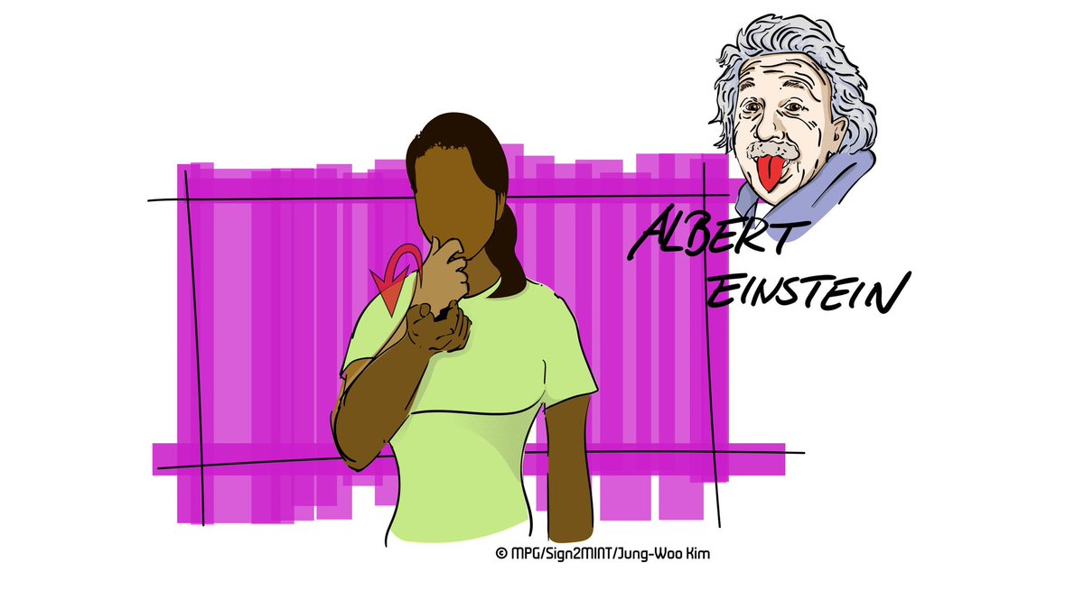 Sign2Mint's tweet photo. GebÀrdenbild der Woche:
Albert Einstein
Illustration: MPG/sign2mint/Jung-Woo Kim
@maxplanckpress
#gebÀrdenbilder #alberteinstein
#Einstein #mpiHalle #mpg #deafmint #deafstem #mint #gebÀrdensprache #deutschegebÀrdensprache #dgs #dgsphysik #sign2mint https://t.co/kQ4tSnjM3w