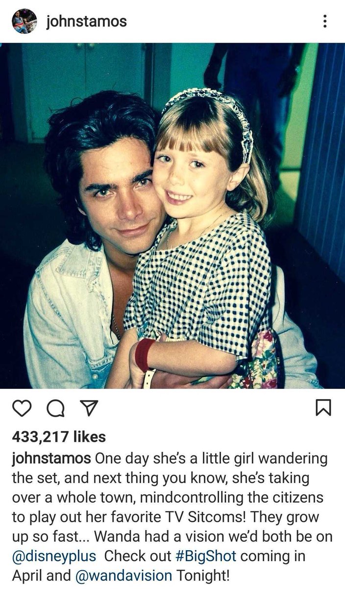 getFANDOM's tweet image. John Stamos getting nostalgic for the #WandaVisionFinale 😢