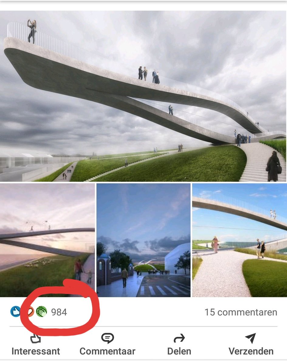 Hoe geweldig is dit! Bijna 1000 enthousiaste reacties van over de hele wereld voor dit unieke ontwerp van <a href="/MVRDV/">MVRDV</a>. De Seasaw op de dijk van <a href="/Gem_DenHelder/">Gemeente Den Helder</a>. Hoe mooi zou dat zijn!? <a href="/dekopwerkt/">De Kop Werkt!</a> <a href="/Zeestad/">Zeestad Den Helder</a>.