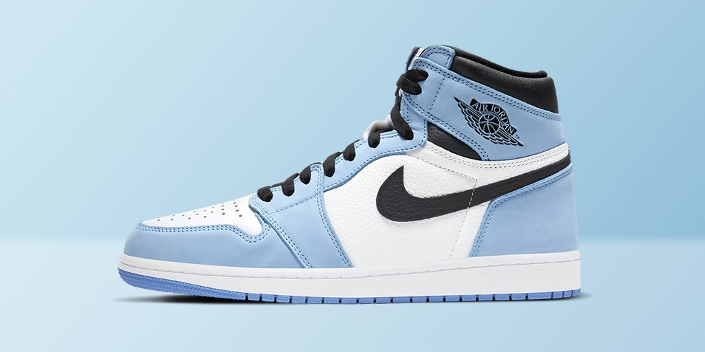 blue black and white jordan 1 finish line