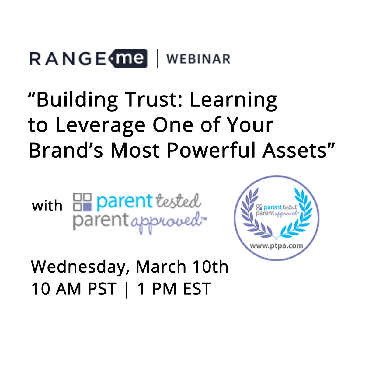 🚨FIVE MORE DAYS!!!🚨 We’ll be joining <a href="/Range_Me/">RangeMe</a> on March 10th at 10 AM PST | 1 PM EST to discuss building your brand’s trust and five powerful #strategies to ensure your company stands out from the competition. You won’t want to miss this! Register today: hubs.ly/H0HBQQD0