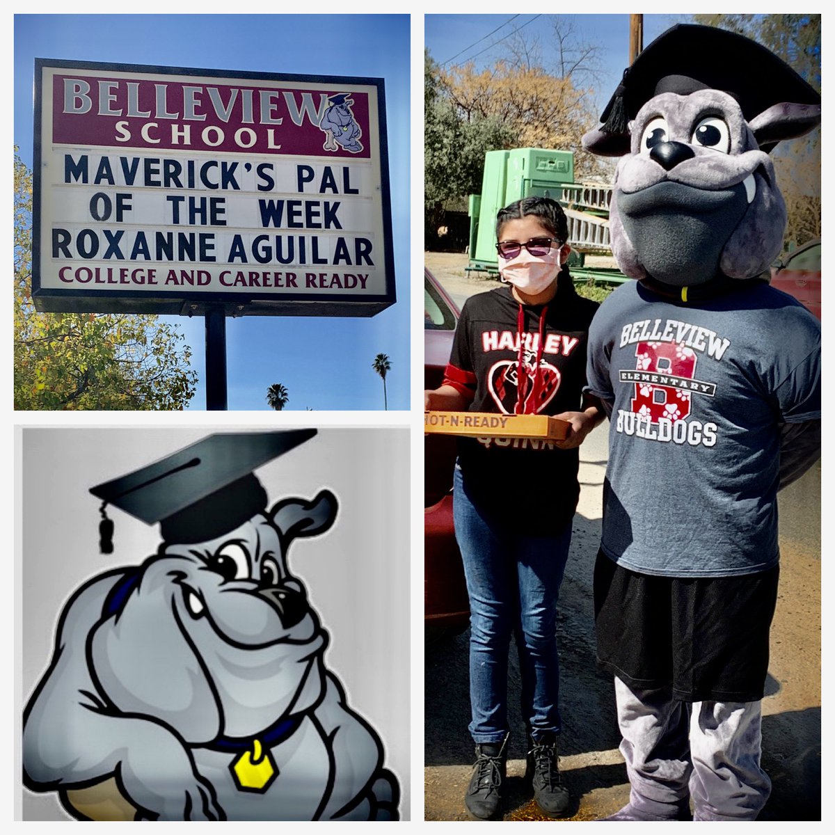 BelleviewDogs's tweet photo. Way to go, Roxanne! #specialdelivery #scholar @PortervilleUSD https://t.co/Ke6fg2lpLr