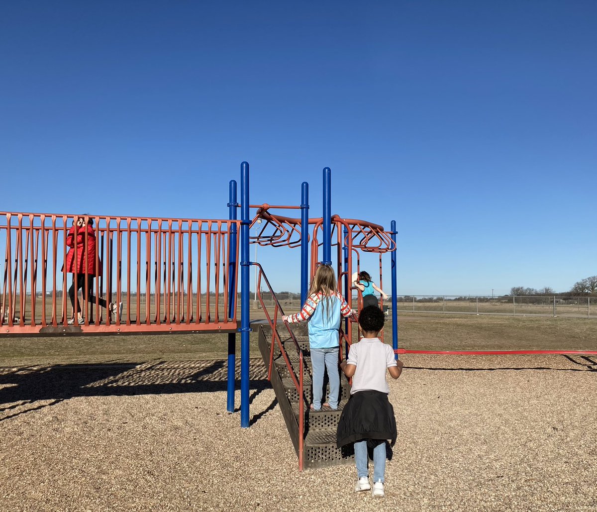 Sunshine and Recess was much needed to get our wiggles out today. <a href="/granburyisd/">Granbury ISD</a> <a href="/mambrinosteam/">STEAM Academy at Mambrino</a>