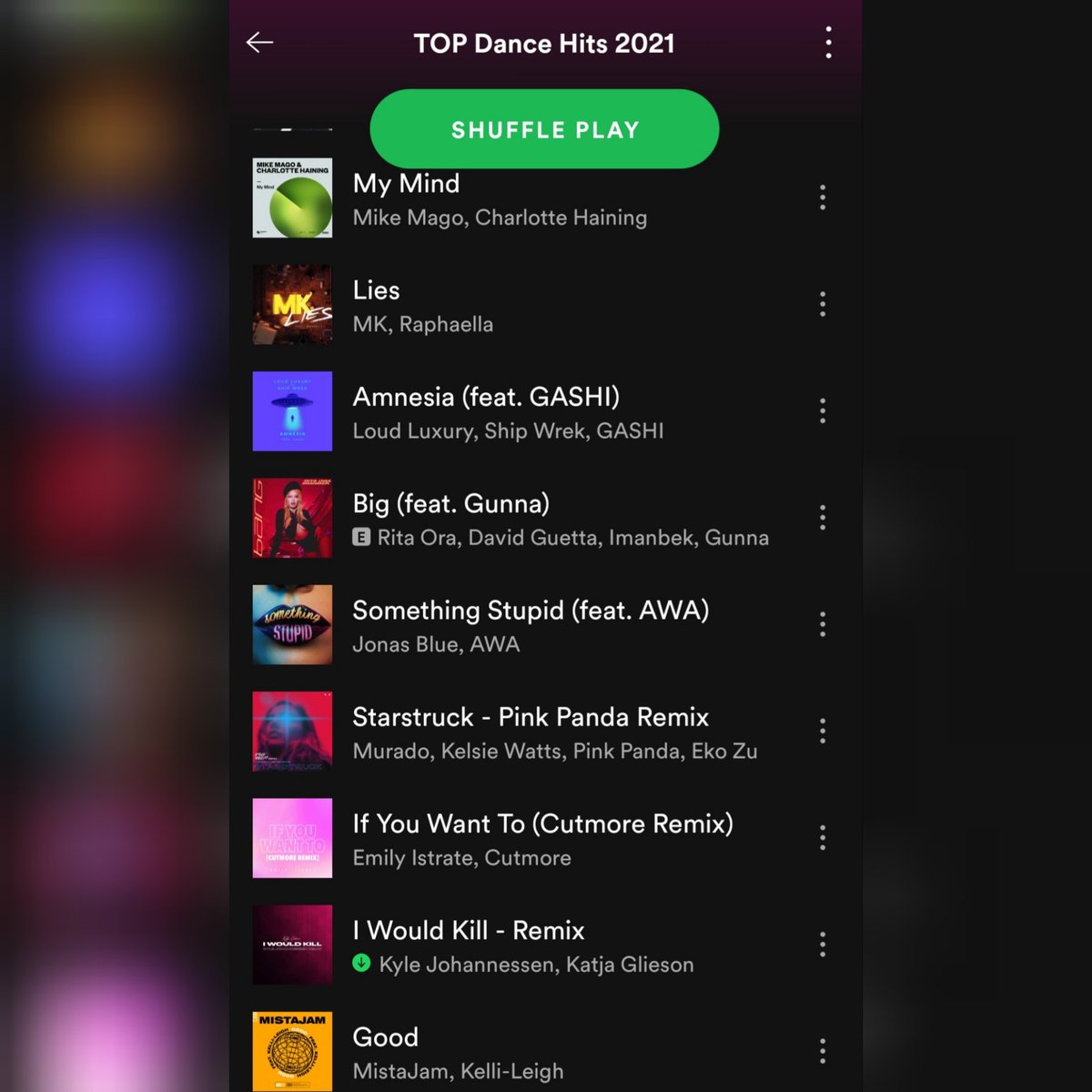 Absolutely buzzing to be added to <a href="/pinkpandadjs/">Pink Panda</a>'TOP Dance Hits 2021' It's crazy to be alongside such amazing artists!🤯🥳 Thank You!