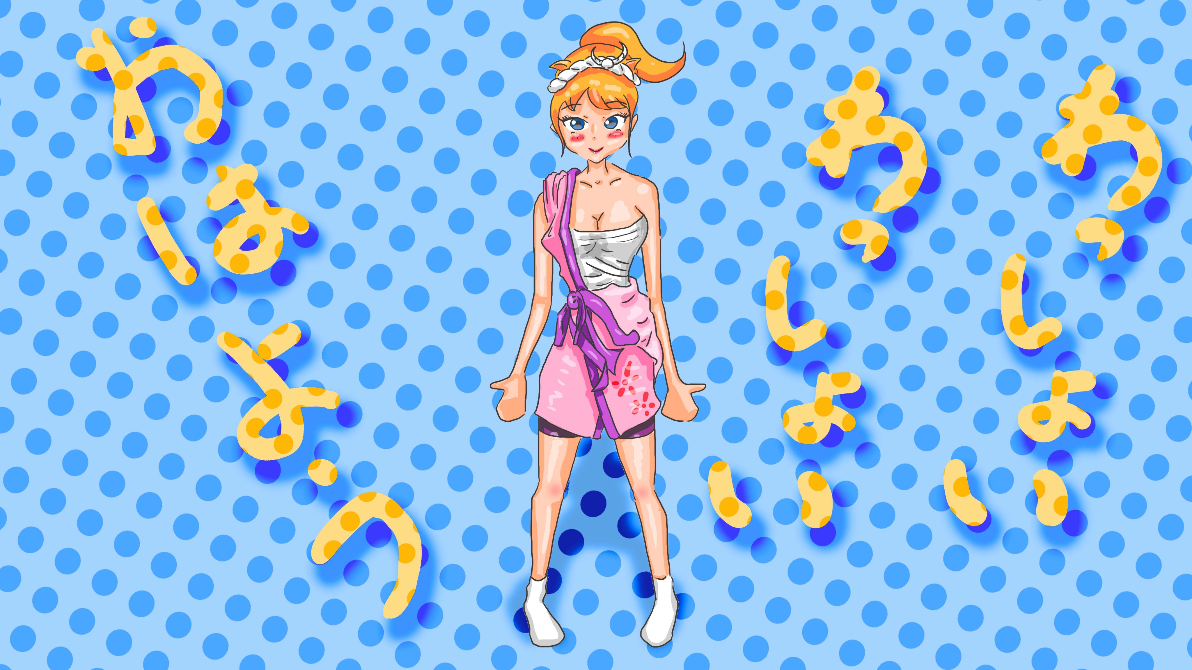Takao がんばれ犬丸の中の人 相当前に描いたお祭り少女のイラストを描き直してみました 私 お祭り 好きなんです さらし巻いてみこしかかつぎたいんです W おはようございます さらし お祭り 半被 狐耳 おはようございます 落書き