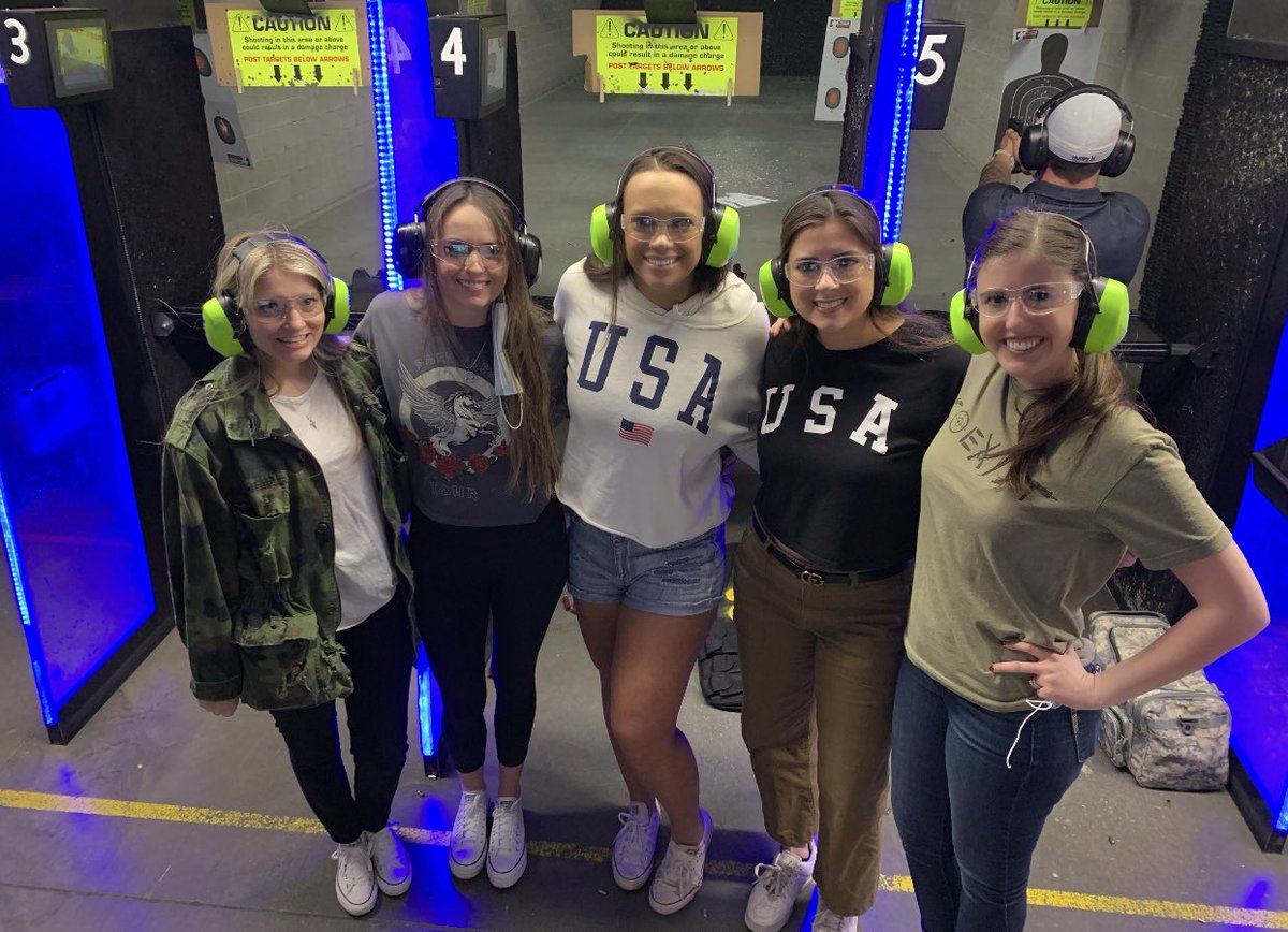 This employee appreciation day we did team bonding at a gun range! Thankful for the best team today and every day❤️🇺🇸