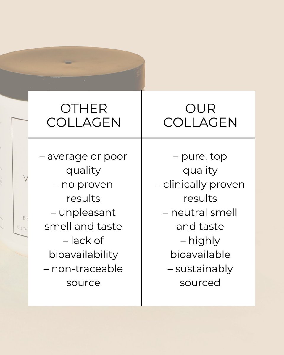 Our collagen vs. other collagen? From taste to efficacy, see for yourself why using our pure, premium collagen makes all the difference. 👀

Learn more about our ingredients at wholydose.com

#wholydose

#collagen #beauty #wellness
