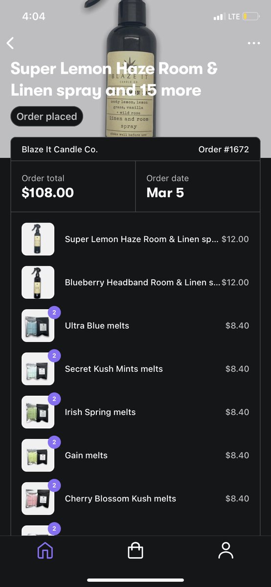 _okayana's tweet photo. @blazeitcandleco I DID IT! I got super lemon haze and blueberry headband finally 😭😂 https://t.co/AdEMJOogMJ