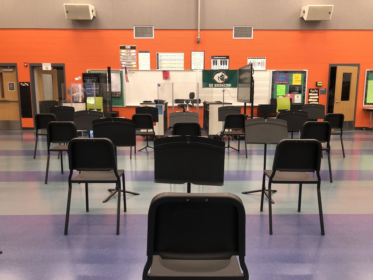 The band room is ready for music making!  We are excited to welcome students back to school next week! <a href="/FDHSacademies/">Academies of FDHS</a>