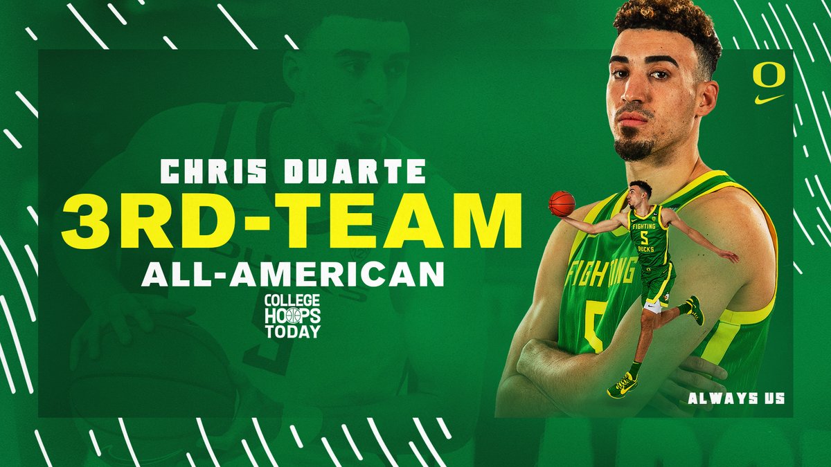 Oregon's FOX (@oregonsfox) on Twitter photo RT ORSportsReport: RT <a href="/OregonMBB/">Oregon Men's Basketball</a>: The first of many for <a href="/C_Duarte5/">Chris Duarte</a>
Read more: bit.ly/3c4rEHb
#GoDucks | #AlwaysUs RT ORSportsReport: RT <a href="/OregonMBB/">Oregon Men's Basketball</a>: The first of many for <a href="/C_Duarte5/">Chris Duarte</a>
Read more: bit.ly/3c4rEHb
#GoDucks | #AlwaysUs