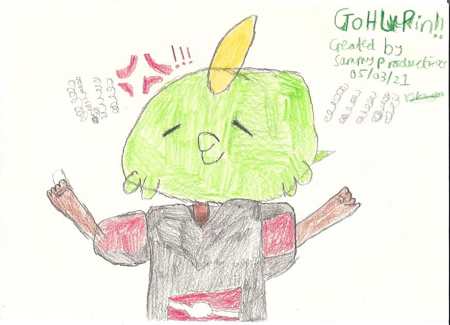 NivasSammy's tweet image. Here is a sketch of Gohlupin! 😂😂 Overall, It was a pretty good episode and Gulpin on Goh's head made me laugh 😂😂#Pokemon #PokemonJourneys #anipoke