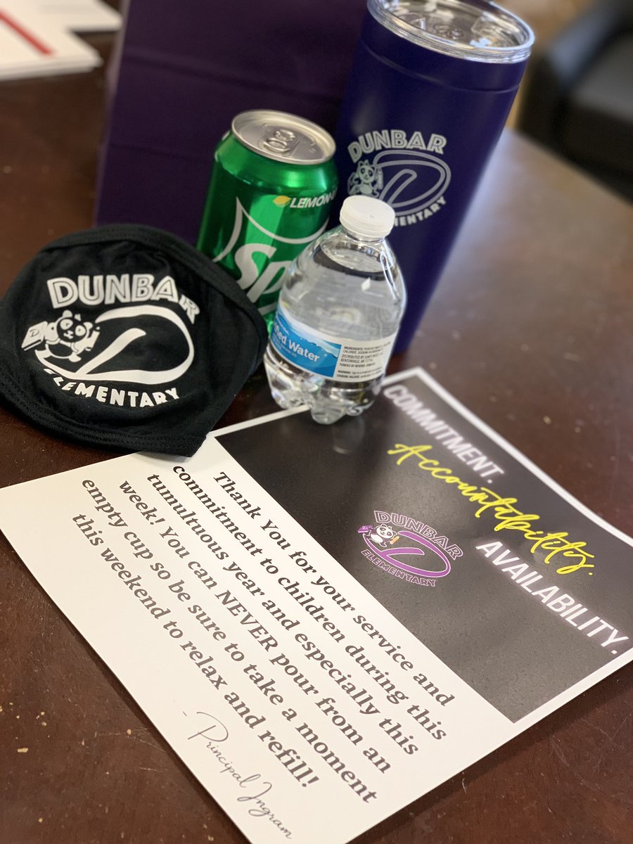 BMikeIngram's tweet photo. Don’t forget to rest &amp; fill your “cup” this weekend! Thank you @DunbarES  staff for your commitment, accountability, and availability to our children. You are appreciated! https://t.co/qgl91tKj3F