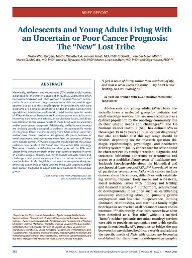 Journal of the @NCCN (@jnccn) on Twitter photo JUST PUBLISHED: Adolescents and Young Adults Living With an Uncertain or Poor #Cancer Prognosis: The “New” Lost Tribe: buff.ly/30ijSE4 by <a href="/BurgersVivian/">Vivian Burgers</a> <a href="/Winette_vdGraaf/">WinetteVanDerGraaf</a> <a href="/Daniel_vd_Meer/">Daniël J. van der Meer</a> @MartinvdenBent <a href="/OlgaHusson/">Olga Husson</a> et al
#AYA #ayacsm #supponc JUST PUBLISHED: Adolescents and Young Adults Living With an Uncertain or Poor #Cancer Prognosis: The “New” Lost Tribe: buff.ly/30ijSE4 by <a href="/BurgersVivian/">Vivian Burgers</a> <a href="/Winette_vdGraaf/">WinetteVanDerGraaf</a> <a href="/Daniel_vd_Meer/">Daniël J. van der Meer</a> @MartinvdenBent <a href="/OlgaHusson/">Olga Husson</a> et al
#AYA #ayacsm #supponc