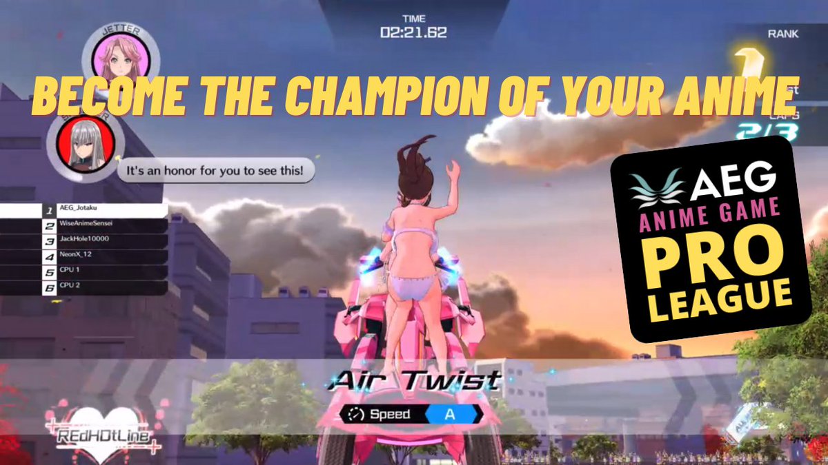 AEGclanSNS's tweet photo. We have AEG Pro League for Kandagawa Jet Girls tonight 9PM ET! Haven't you signed up yet? Apply now https://t.co/NV3v6telM7

#esports #proleague #anime #manga #weeb #otaku #videogames #gamers #gaming #tournament #game #games #ps4 #ps5 #animegames #AEG #SenranKagura #JetGirls https://t.co/EGVp0Yp52f