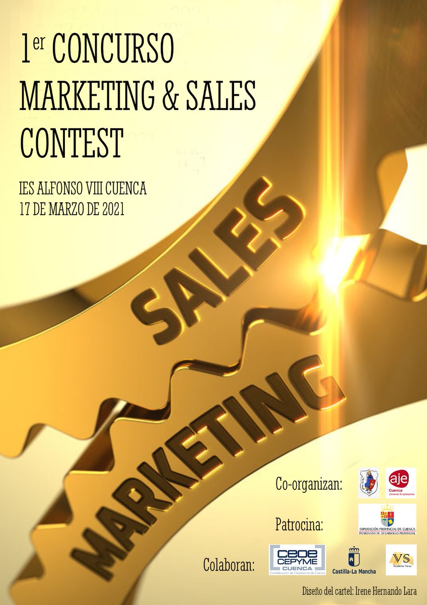 educomerciomk's tweet photo. En marcha el primer Marketing and Sales Contest. Curso 2020/21. Departamento de Comercio y Marketing. IES Alfonso VIII. Cuenca🎯📑🗣️📣✅
@IESALFONSOVIII
@alfonsoviiiplus
@ajecuenca
@DipuCuenca
@ceoecuenca
@educajccm https://t.co/W5Qu7cypBH