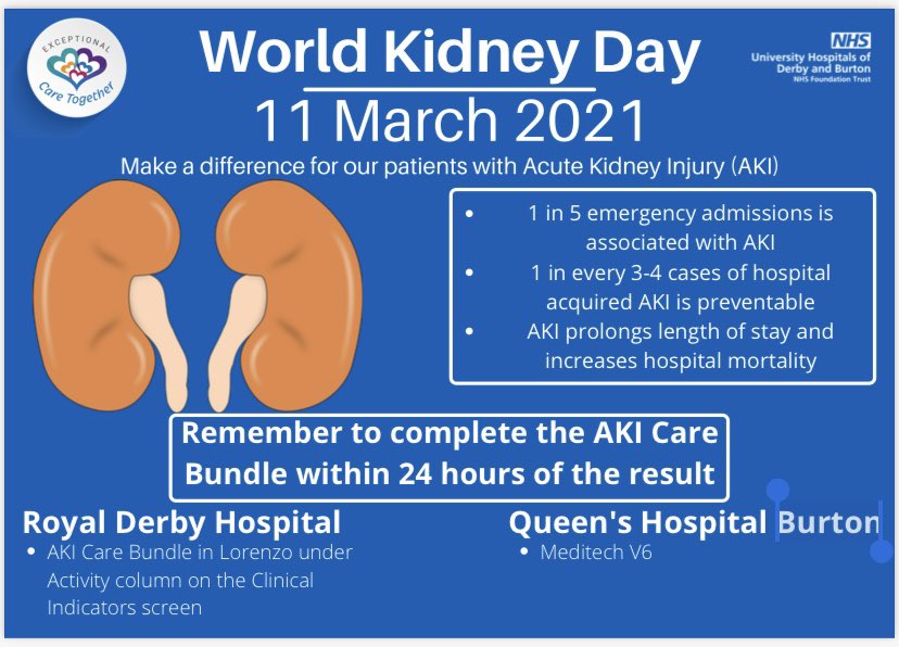 DerbyRenalTeam's tweet photo. @patsafetyuhdb #AKIbundle @ThinkKidneys https://t.co/bijW3aOJ9k