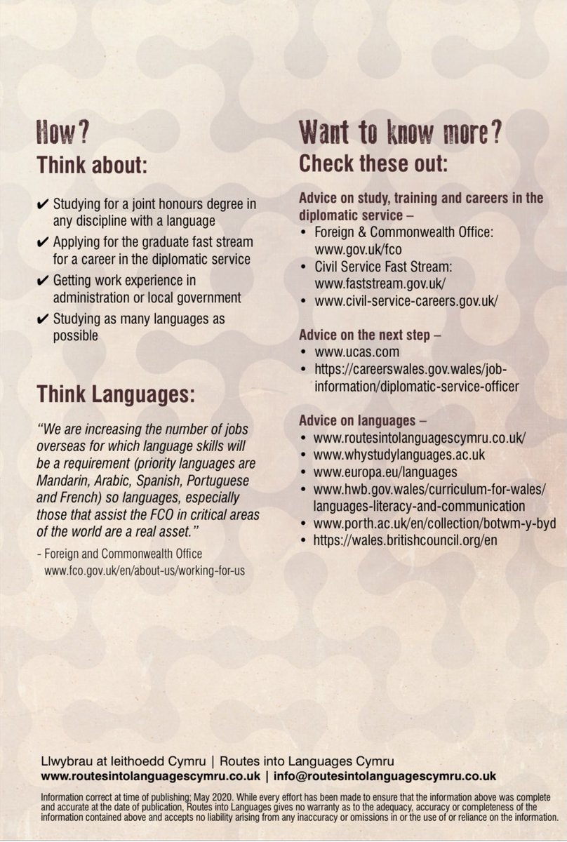 stmarysmfl's tweet photo. Why learn languages? Here's another career option for you! https://t.co/C2Rf2ymAkW