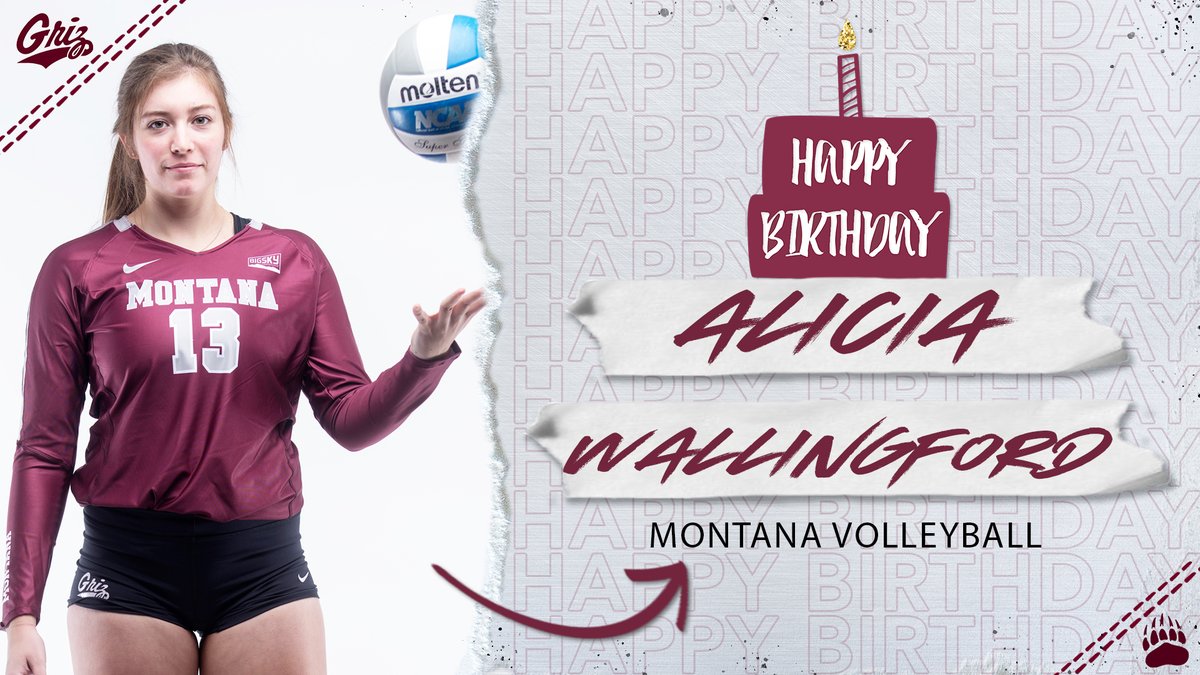 MontanaGrizVB's tweet photo. 🎉🎂 Happy birthday, Alicia! Enjoy your day! 🎊🎈

#GrizVB #BigSkyVB #GoGriz https://t.co/zgThwBy1nH
