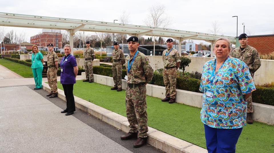 We would like to say a massive thank you to <a href="/ArmyWestMids/">Army West Midlands</a> who have been supporting in our staff at Royal Stoke during the last two months. Thank you for everything you have done for our patients and our local communities. We are incredibly grateful for your help and support.