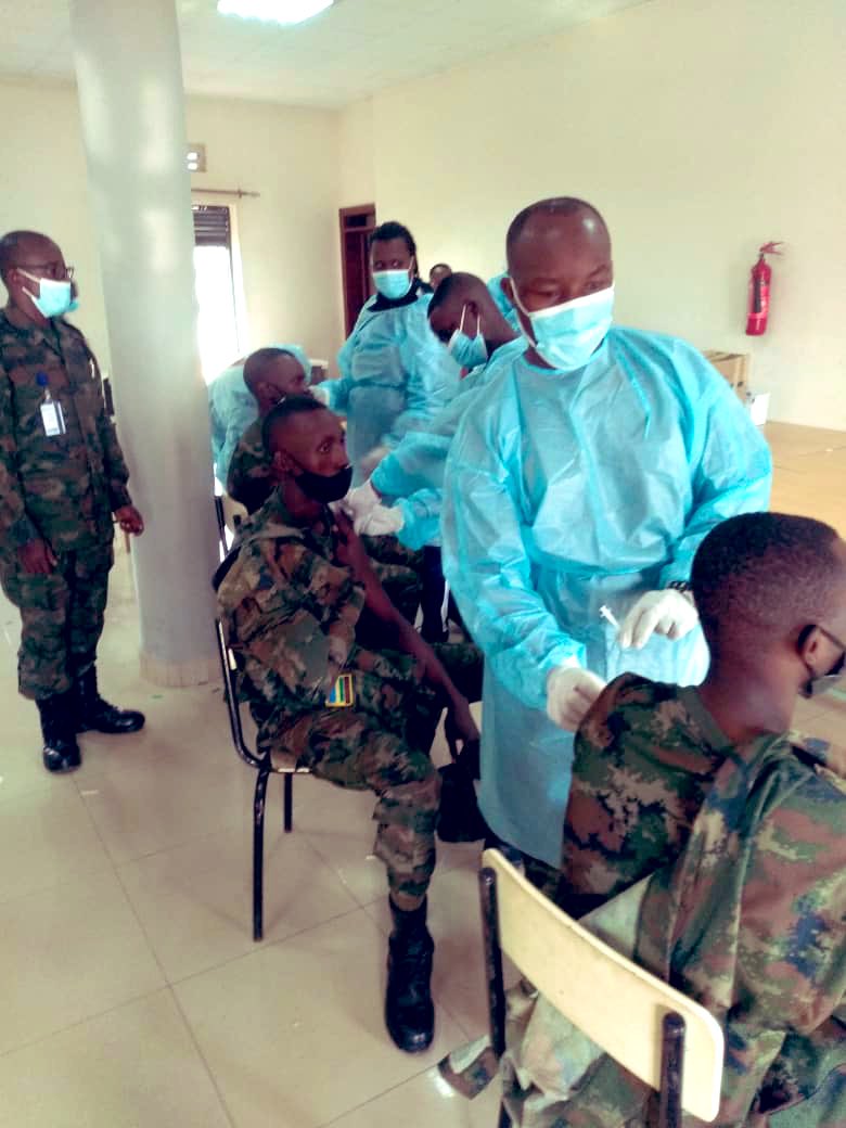 Today we started offering the COVID-19 vaccine in different RDF formations. Over 60 health workers were dispatched for this exercise.