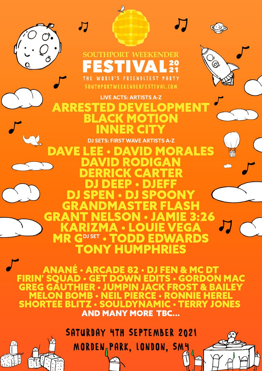 Incoming, first wave artist announcements for Southport Weekender Festival! Sun with raysSmiling face with sunglassesWoman dancing
Info and tickets: southportweekenderfestival.com
#southportweekender #festival #London